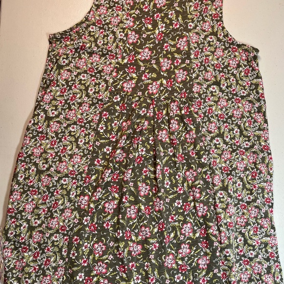 J. Jill Floral Print sleeveless, knee length dress, size L - Picture 12 of 13
